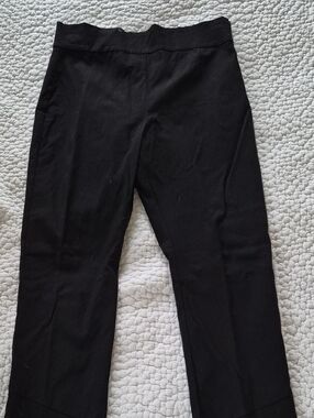 MEG Black Straight-Leg Pants